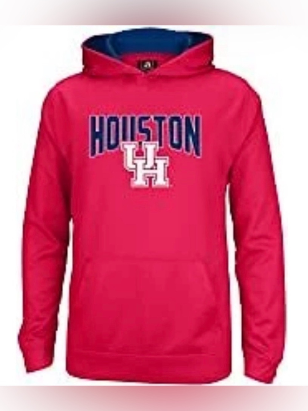NWT [J. America] Houston Cougars NCAA Performance Hooded Sweatshirt Red Youth XL